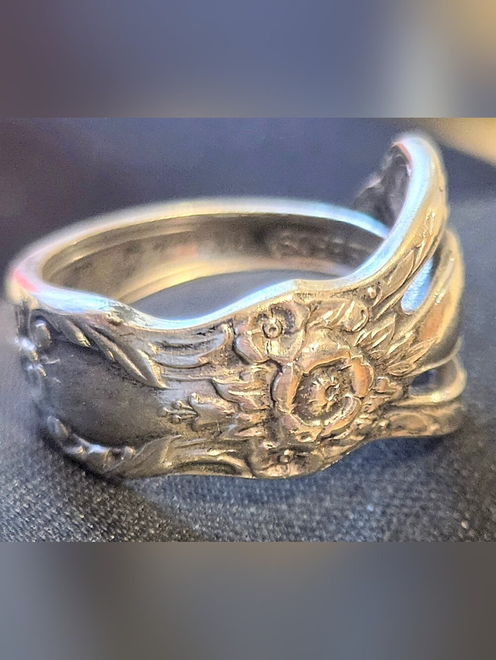 1847 Rogers Bros IS Grand Heritage Silverplate Silver Plate Spoon RING Sz 6.25